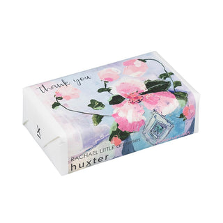 Huxter Art Series Natural Lemongrass Soap wrapped with Rachel Little art series 'Snow Pot' artwork