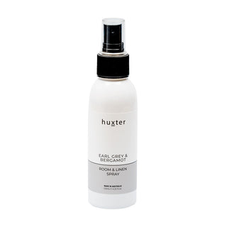 Huxter's 125ml Earl Grey & Bergamot Room & Linen Spray in Pale Grey bottle