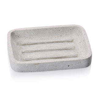 Huxter's stoneware soap dish 130 x 90 x 20mm in pale grey