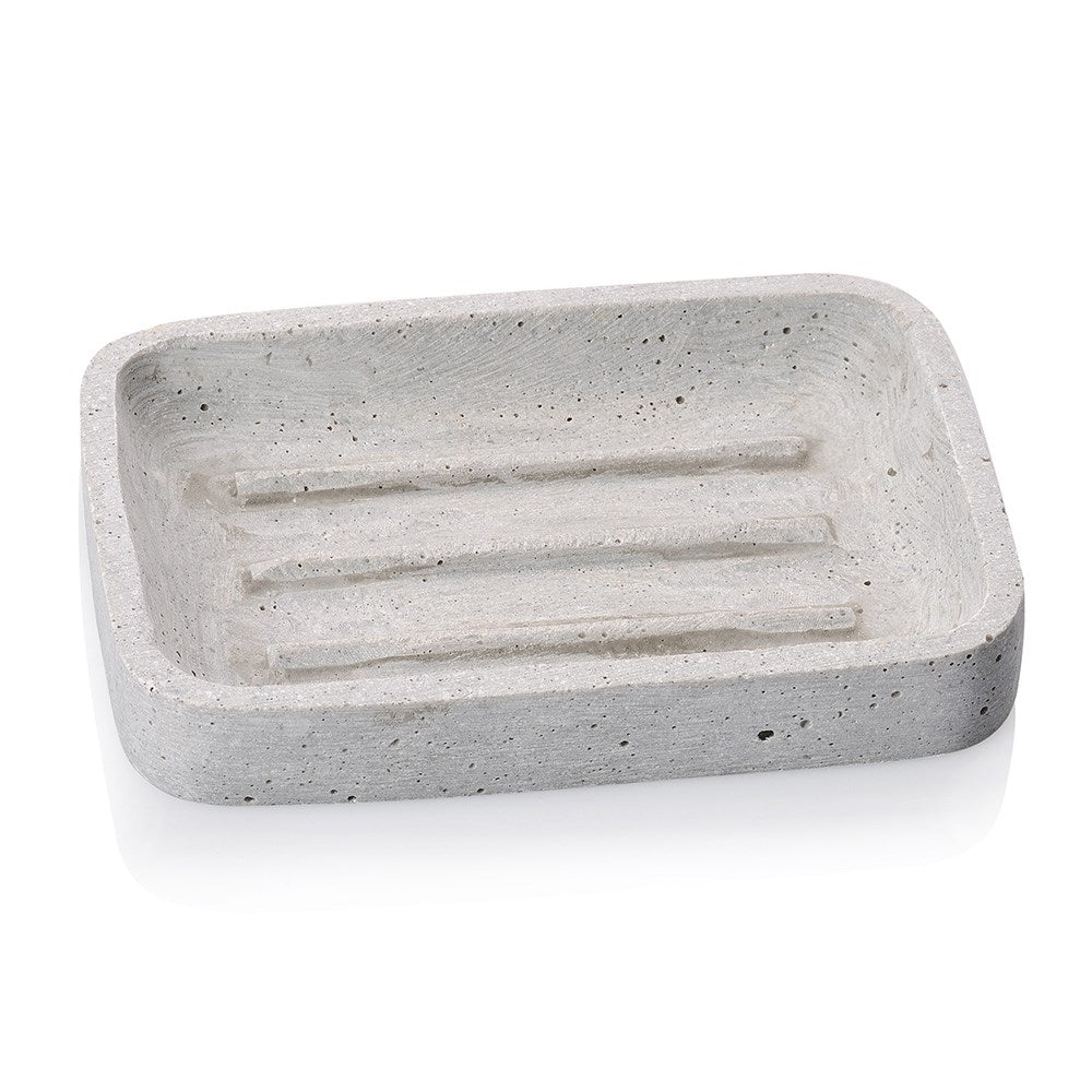 Pale Grey Soap Dish 130 x 90 x 20mm Huxter