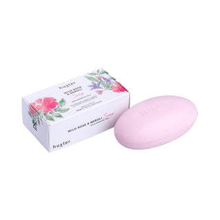 Huxter 185gm botanical soap with wild rose & neroli essential oils in a box