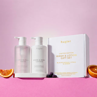 Wash and Lotion Gift Set 500ml - Limited Edition - Blackcurrant, Citrus & Amber