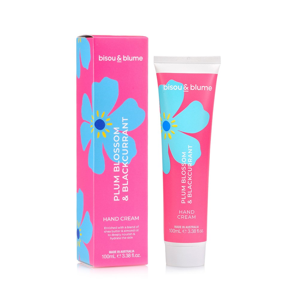hand cream - 100 ml -plum blossom and blackcurrant - Huxter Australia