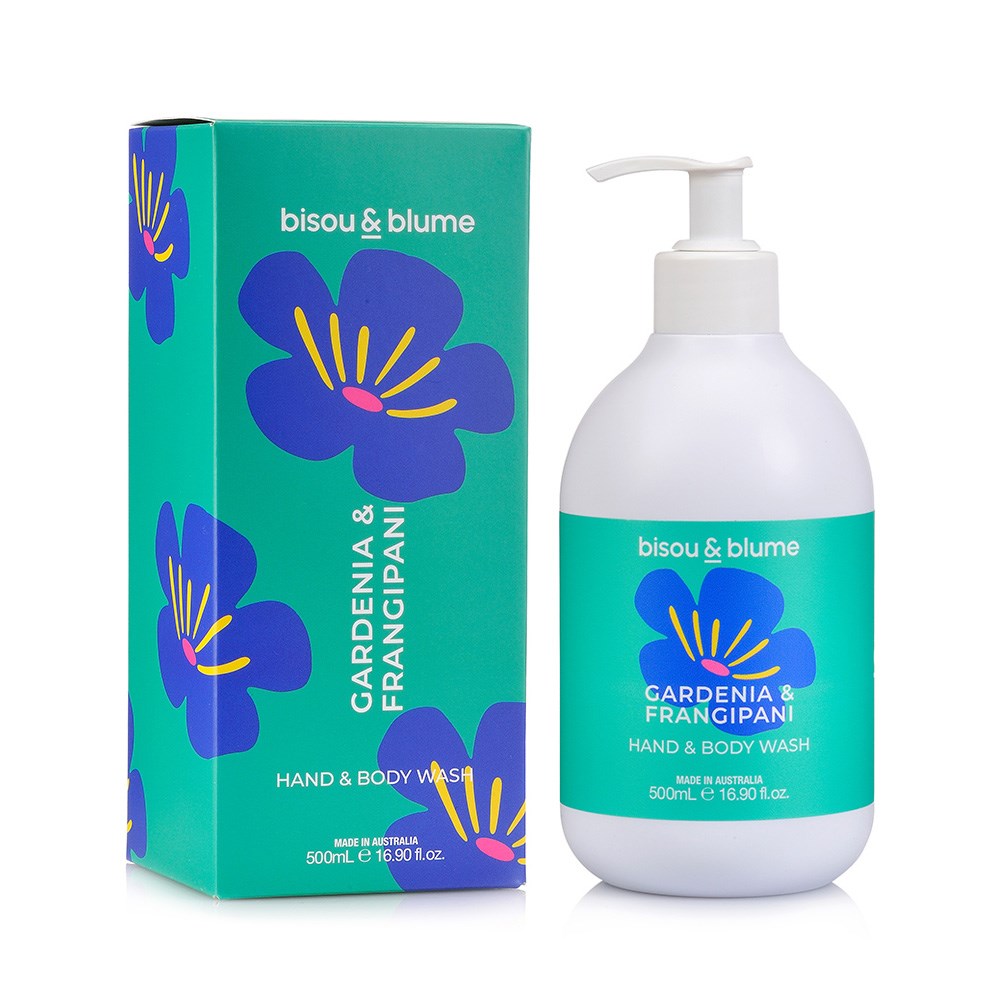 B&B Hand & Body Wash 500ml - Gardenia & Frangipani