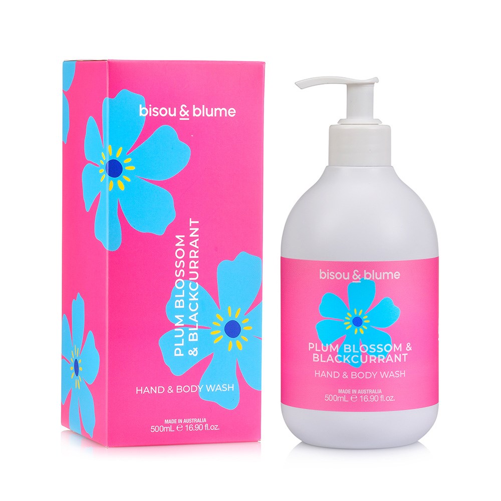 B&B Hand & Body Wash 500ml - Plum Blossom & Blackcurrant