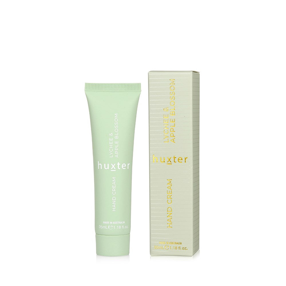 hand cream - green- 35 ml - lychee and apple blossom - Huxter Australia