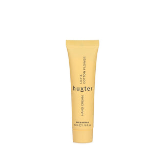 hand cream tube - yellow - 35 ml - lily and cotton flower - Huxter Australia