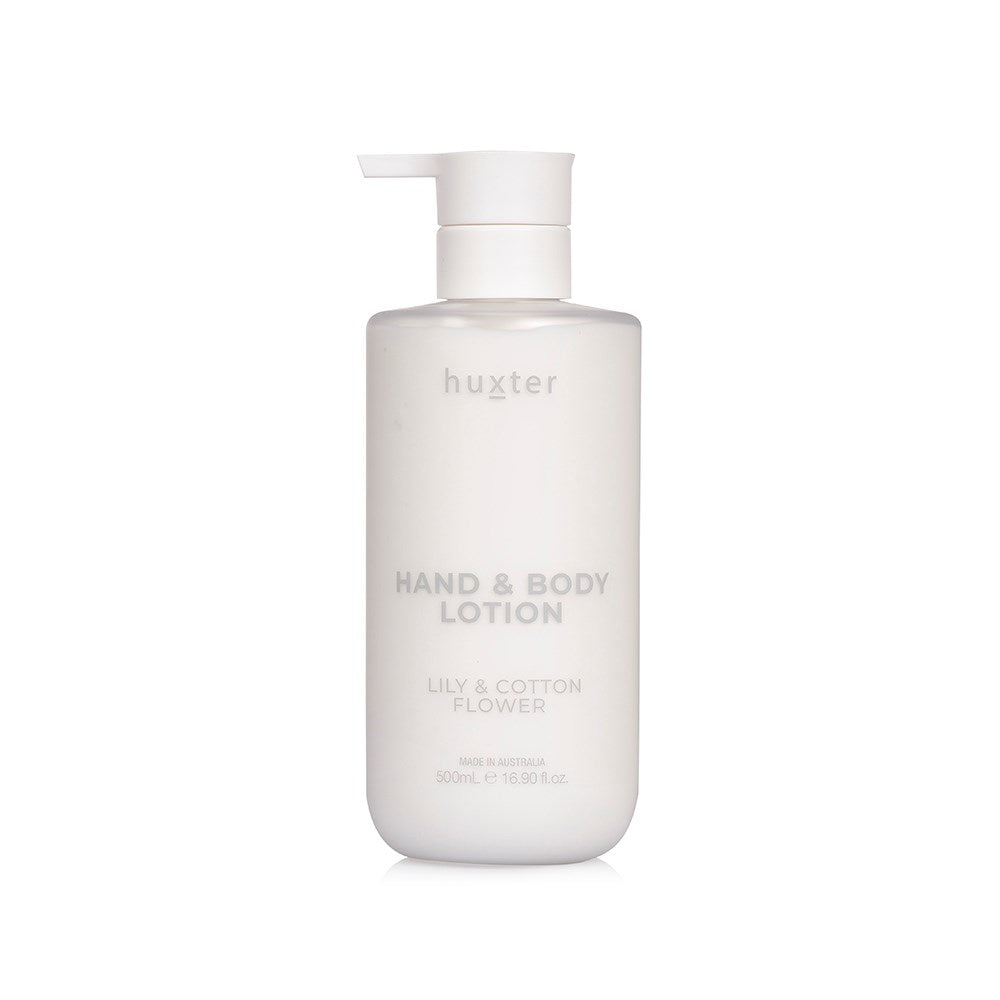 500ml Hand & Body Lotion - Lily & Cotton Flower (Yellow)