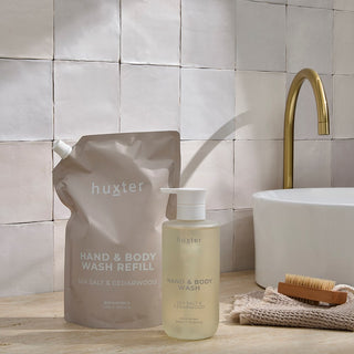 1Ltr Hand & Body Wash Refill Pouches - Sea Salt & Cedarwood (Neutral)