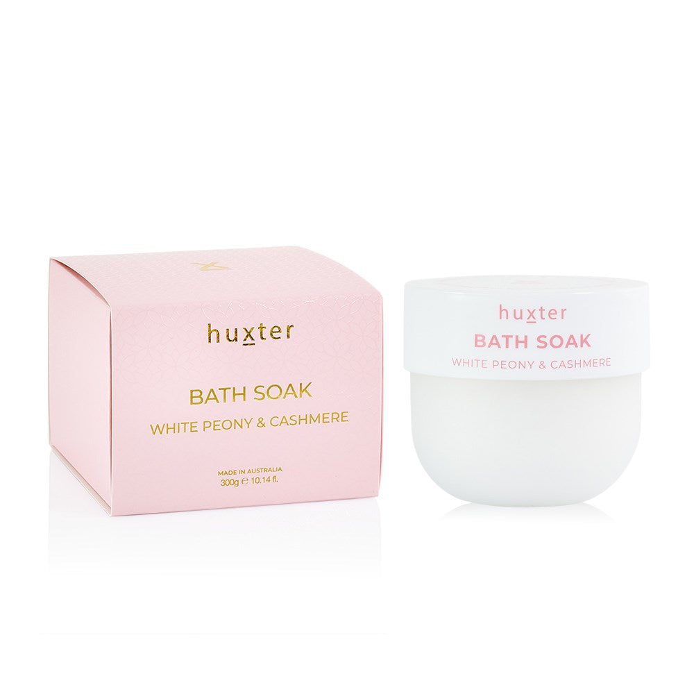 300gm Bath Soak Boxed - White Peony & Cashmere