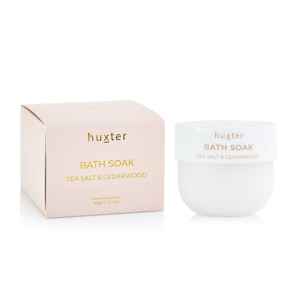 300gm Bath Soak Boxed - Sea Salt & Cedarwood