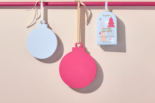 Hanging Soap Dome - R'Berry Xmas Sparkles - Pale Blue - 'Shine Bright' - 1x 200gm Soap Juniper, Lemon & Bergamot
