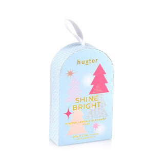 Hanging Soap Dome - R'Berry Xmas Sparkles - Pale Blue - 'Shine Bright' - 1x 200gm Soap Juniper, Lemon & Bergamot