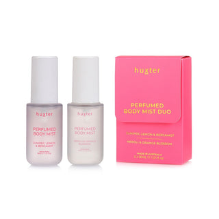 Perfumed Body Mist Duio in Juniper Lemon and Bergamot, and Neroli and Orange Blossom fragrances