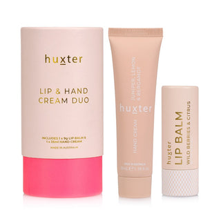 Lip & Hand Cream Duo - (Incl. Juniper, Lemon & Bergamot 35ml Hand Cream + Wild Berries & Citrus 9gm Lip Balm)