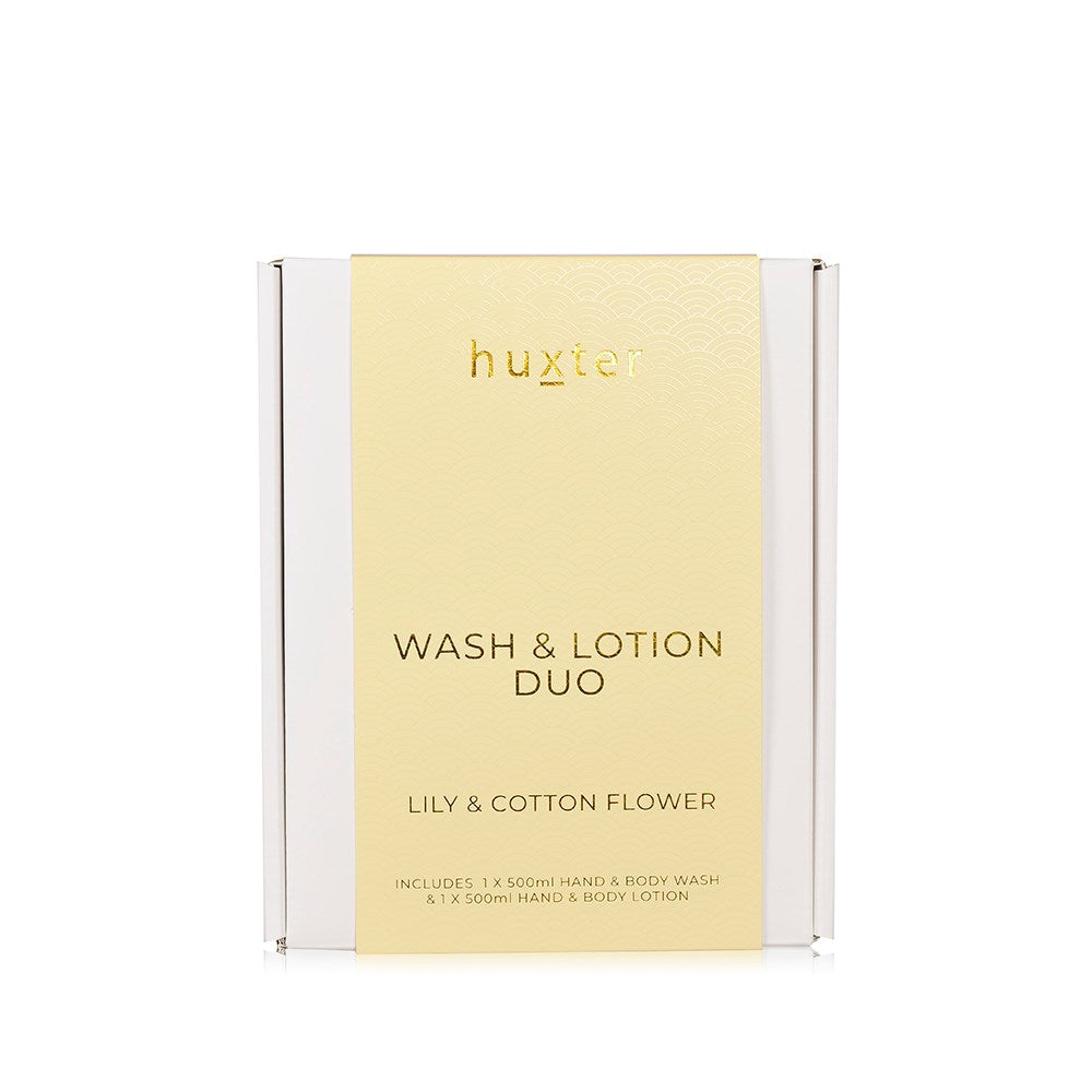 Wash & Lotion Duo - Yellow - Lily & Cotton Flower