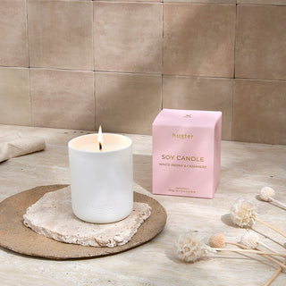 Candle Boxed - 290gm - Pink - White Peony & Cashmere