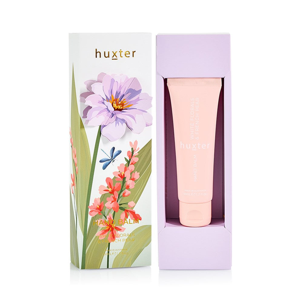Hand Balm Gift Box - 50ml - Mauve Flower - White Florals & French Pear