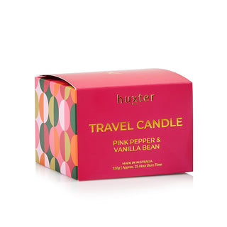 Travel Candle 120gm - Pink Pepper & Vanilla Bean