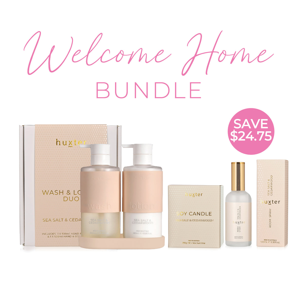 Welcome Home Bundle · Sea Salt & Cedarwood