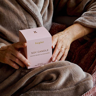Candle Boxed - 290gm - Pink - White Peony & Cashmere