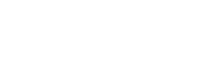 Huxter's primary logo in white color
