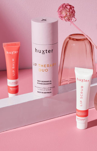 Huxter Lip Therapy Duo - Pale Pink - Red Berries & Pomegranate