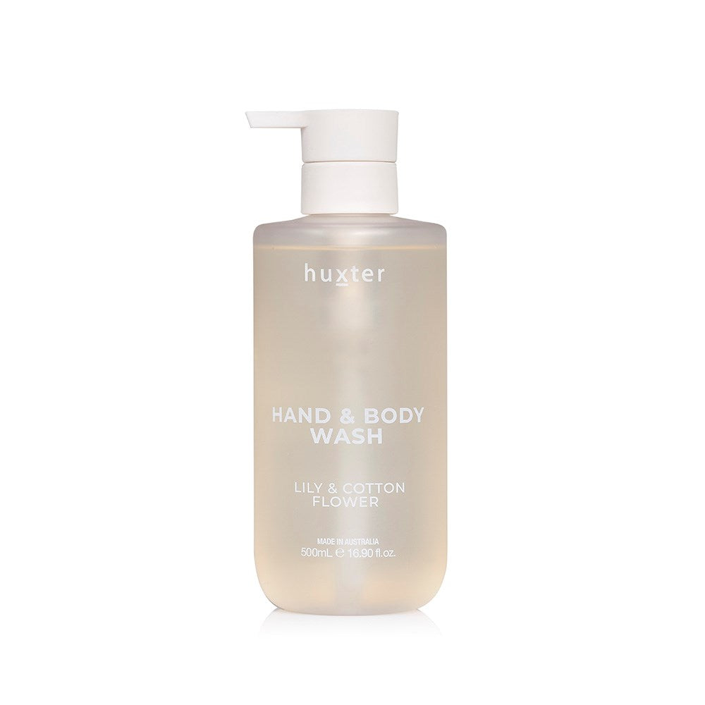 500ml Hand & Body Wash - Lily & Cotton Flower (Yellow)