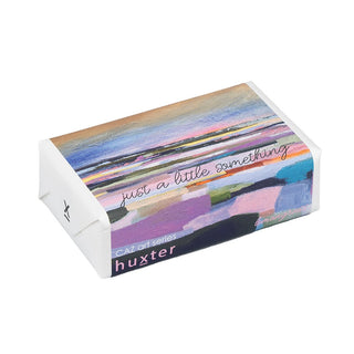 Huxter Art Series Natural Lemongrass Soap wrapped with Caz art series 'Seriously Sunset' artwork