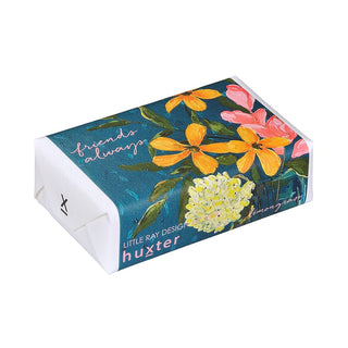 Huxter Art Series Natural Lemongrass Soap wrapped with Little Ray Design 'Dainty Days' artwork
