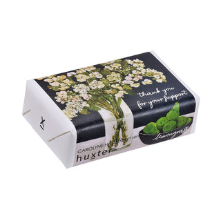 Huxter natural soap wrapped with Carolyne Hallum art series 'First Signs of Spring' cover