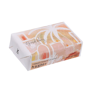 Huxter natural soap wrapped with Inkheart Designs art series ‘Jamaica' - Good vibes cover