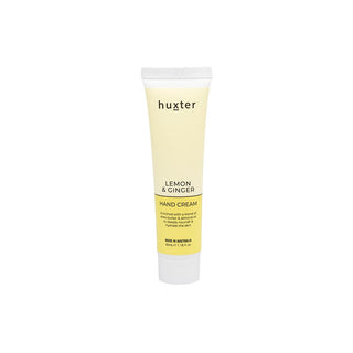 Huxter 35ml hand cream in pale yellow with lemon & ginger