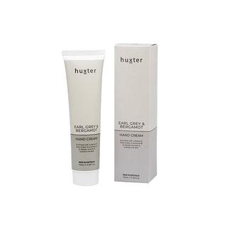 Huxter 100ml hand cream in pale grey with bergamot & amber