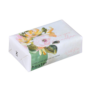 Huxter natural soap wrapped with Carolyne Hallum art series 'Sage - Love You Grandma' cover