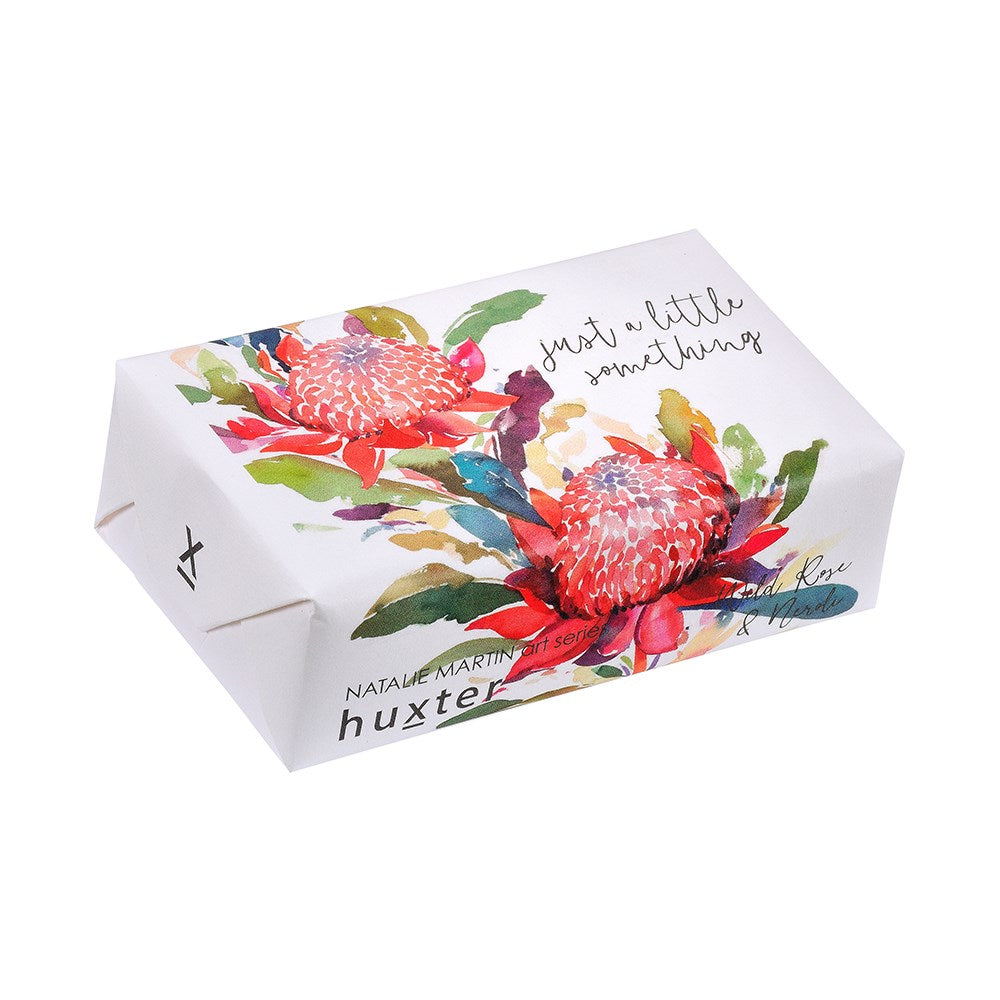 Huxter natural soap wrapped with Natalie Martin art series ‘The Angels’ just a little something cover