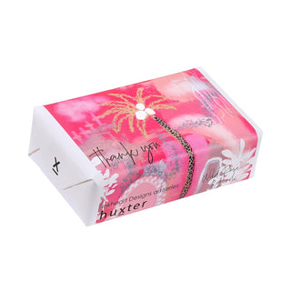 Huxter natural soap wrapped with Inkheart Designs art series 'Elements' - Thank you cover.
